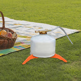 Maxbell Portable Gas Tank Bracket Bottle Shelf Stove Tools Foldable for BBQ Fishing Orange
