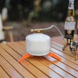 Maxbell Portable Gas Tank Bracket Bottle Shelf Stove Tools Foldable for BBQ Fishing Orange