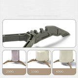 Maxbell Portable Gas Tank Bracket Bottle Shelf Stove Tools Foldable for BBQ Fishing Green