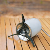 Maxbell Portable Gas Tank Bracket Bottle Shelf Stove Tools Foldable for BBQ Fishing Green