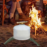 Maxbell Portable Gas Tank Bracket Bottle Shelf Stove Tools Foldable for BBQ Fishing Green
