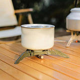 Maxbell Portable Gas Tank Bracket Bottle Shelf Stove Tools Foldable for BBQ Fishing Green