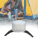 Maxbell Portable Gas Tank Bracket Bottle Shelf Stove Tools Foldable for BBQ Fishing Black