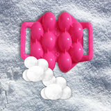 Maxbell Snow Maker Clamp Winter with Handle Snowball Making Clip for Kids Boys Girls Pink