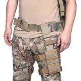 Maxbell Mini Drop Leg Pouch Panel Portable Casual Nylon for Hiking Camping Cosplay Green