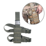 Maxbell Mini Drop Leg Pouch Panel Portable Casual Nylon for Hiking Camping Cosplay Green
