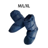 Maxbell Down Slippers Feet Cover Socks Hiking Camp Tent Winter Warm Bootie Shoes M