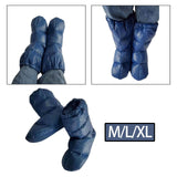 Maxbell Down Slippers Feet Cover Socks Hiking Camp Tent Winter Warm Bootie Shoes M