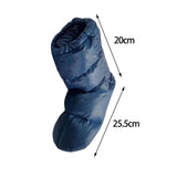 Maxbell Down Slippers Feet Cover Socks Hiking Camp Tent Winter Warm Bootie Shoes M