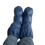 Maxbell Down Slippers Feet Cover Socks Hiking Camp Tent Winter Warm Bootie Shoes XL