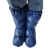 Maxbell Down Slippers Feet Cover Socks Hiking Camp Tent Winter Warm Bootie Shoes XL