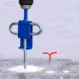 Maxbell Sturdy Ice Anchor Power Drill Adapter with Storage Bag for Tent Peg Anchors