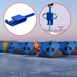 Maxbell Sturdy Ice Anchor Power Drill Adapter with Storage Bag for Tent Peg Anchors