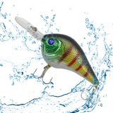 Maxbell Long Plate Fishing Lure Lifelike Sinking Hard Bait for Saltwater Fishing Blue Eye