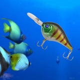 Maxbell Long Plate Fishing Lure Lifelike Sinking Hard Bait for Saltwater Fishing Blue Eye