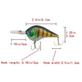 Maxbell Long Plate Fishing Lure Lifelike Sinking Hard Bait for Saltwater Fishing Blue Eye