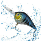 Maxbell Long Plate Fishing Lure Lifelike Sinking Hard Bait for Saltwater Fishing Blue