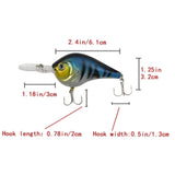 Maxbell Long Plate Fishing Lure Lifelike Sinking Hard Bait for Saltwater Fishing Blue