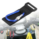 Maxbell Multifunctional Loop Tie Down Straps with Carabiner Bike Handlebar Workout Blue