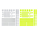 Maxbell Reflective Stickers Tape Waterproof for Automotive Scooter Mountain Bike White