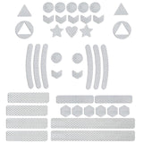 Maxbell Reflective Stickers Tape Waterproof for Automotive Scooter Mountain Bike White