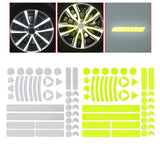 Maxbell Reflective Stickers Tape Waterproof for Automotive Scooter Mountain Bike White