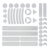 Maxbell Reflective Stickers Tape Waterproof for Automotive Scooter Mountain Bike White