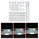Maxbell Reflective Stickers Tape Waterproof for Automotive Scooter Mountain Bike White