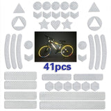 Maxbell Reflective Stickers Tape Waterproof for Automotive Scooter Mountain Bike White