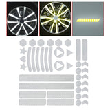 Maxbell Reflective Stickers Tape Waterproof for Automotive Scooter Mountain Bike White