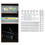 Maxbell Reflective Stickers Tape Waterproof for Automotive Scooter Mountain Bike White