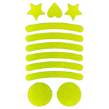 Maxbell Reflective Stickers Tape Waterproof for Automotive Scooter Mountain Bike Yellow