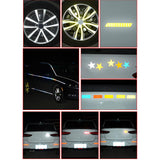 Maxbell Reflective Stickers Tape Waterproof for Automotive Scooter Mountain Bike Yellow