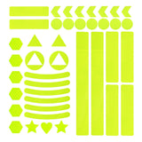 Maxbell Reflective Stickers Tape Waterproof for Automotive Scooter Mountain Bike Yellow
