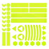 Maxbell Reflective Stickers Tape Waterproof for Automotive Scooter Mountain Bike Yellow