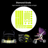 Maxbell Reflective Stickers Tape Waterproof for Automotive Scooter Mountain Bike Yellow