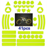 Maxbell Reflective Stickers Tape Waterproof for Automotive Scooter Mountain Bike Yellow