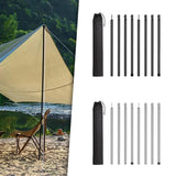 Maxbell Tent Poles Canopy Pole Telescopic Tarp Poles for Tarp Camping Tent Hiking Black