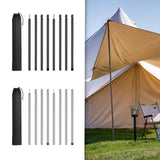 Maxbell Tent Poles Canopy Pole Telescopic Tarp Poles for Tarp Camping Tent Hiking Black