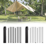 Maxbell Tent Poles Canopy Pole Telescopic Tarp Poles for Tarp Camping Tent Hiking Black