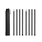 Maxbell Tent Poles Canopy Pole Telescopic Tarp Poles for Tarp Camping Tent Hiking Black