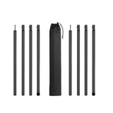 Maxbell Tent Poles Canopy Pole Telescopic Tarp Poles for Tarp Camping Tent Hiking Black