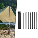 Maxbell Tent Poles Canopy Pole Telescopic Tarp Poles for Tarp Camping Tent Hiking Black