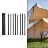 Maxbell Tent Poles Canopy Pole Telescopic Tarp Poles for Tarp Camping Tent Hiking Black