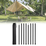 Maxbell Tent Poles Canopy Pole Telescopic Tarp Poles for Tarp Camping Tent Hiking Black