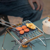 Maxbell Mini Grill Pan Portable Barbecue Non Stick Stovetop Plate for Picnic