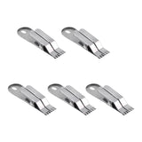 Maxbell 5x Fishing Earthworm Live Maggots Clip Stainless Steel Fishing Tools
