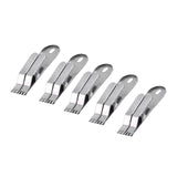 Maxbell 5x Fishing Earthworm Live Maggots Clip Stainless Steel Fishing Tools