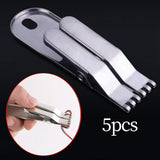 Maxbell 5x Fishing Earthworm Live Maggots Clip Stainless Steel Fishing Tools