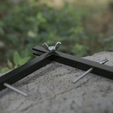 Maxbell Tent Flue Bracket Adjustable Heat Resistant Fireproof for BBQ Tent Accessory